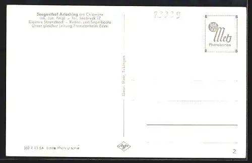 AK Arlaching am Chiemsee, Blick zum Seegasthof