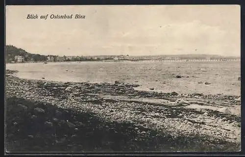 AK Binz, Blick auf das Ostseebad