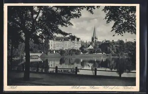 AK Kiel, Blick vom Kleinen Kiel auf das Kütertor