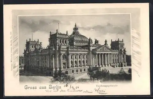 AK Berlin-Tiergarten, Reichstagsgebäude