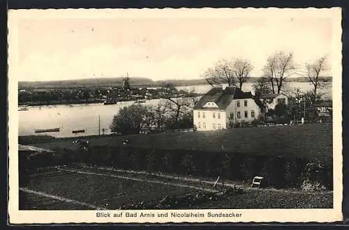 AK Bad Arnis, Ortsansicht und Nicolaiheim Sundsacker