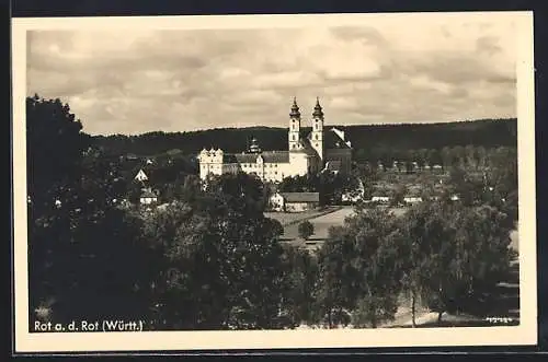 AK Rot a. d. Rot, Blick zum Schloss