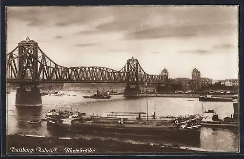 AK Duisburg-Ruhrort, Rheinbrücke