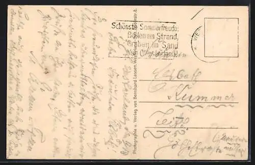 AK Westerland, Während des Strandkonzerts, Photohaus Pförtner