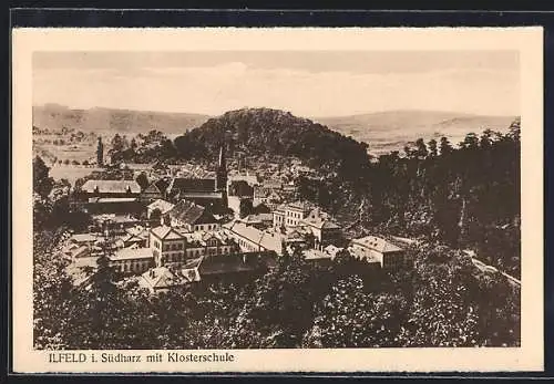 AK Ilfeld i. Südharz, Ortsansicht mit Klosterschule