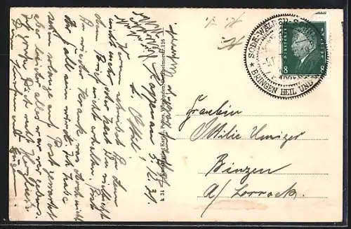 AK Bad Rappenau, Blick zum Schloss