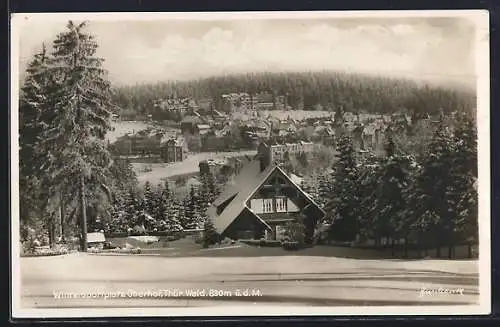 AK Oberhof /Thür. Wald, Blick auf den Wintersportplatz