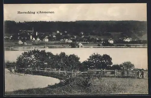 AK Herrsching a. Ammersee, Uferpartie