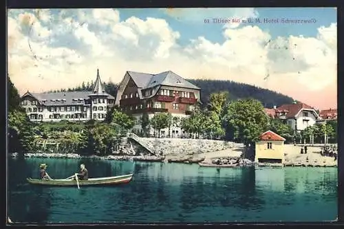 AK Titisee, Hotel Schwarzwald mit Gondel