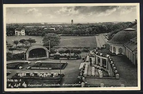 AK Travemünde, Ostseebad, Konzertplatz