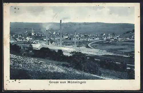 AK Münsingen, Ortsansicht