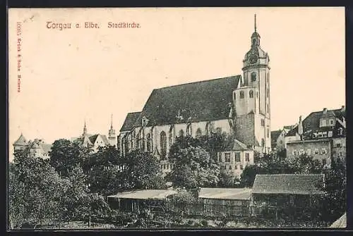 AK Torgau a. Elbe, Stadtkirche