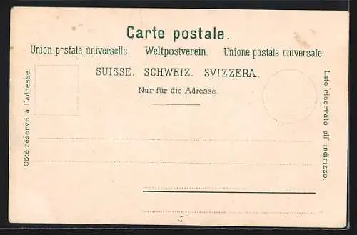 AK Luzern, Gesamtansicht mit Pilatus aus der Vogelschau