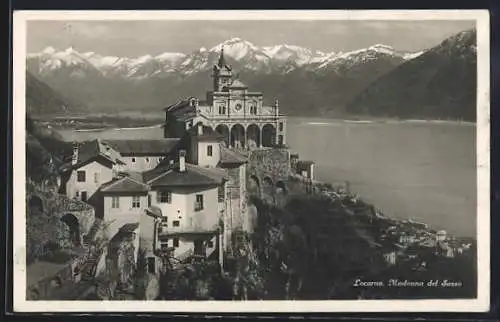 AK Locarno, Wallfahrtskirche Madonna del Sasso