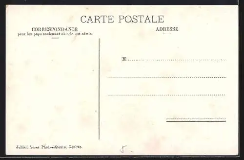 AK Genève, Genève et le Mont-Blanc