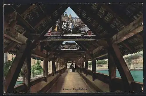 AK Luzern, Inneres der Kapellbrücke