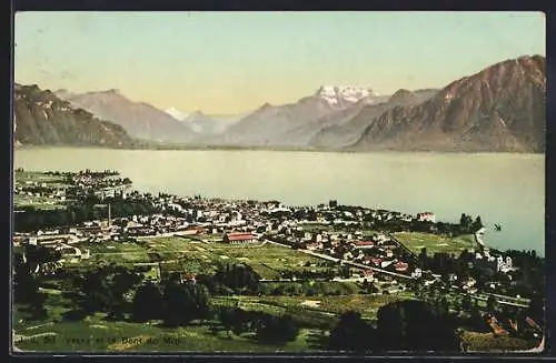 AK Vevey, Vevey et la Dent du Midi