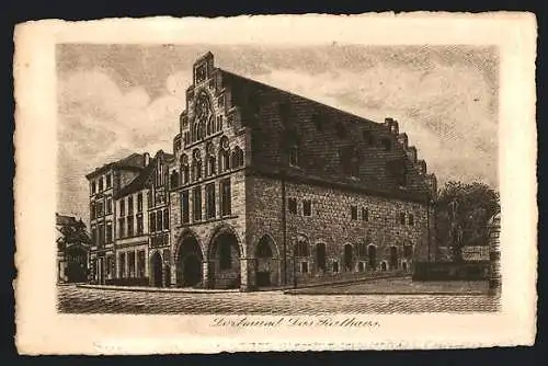 Künstler-AK Dortmund, Das Rathaus