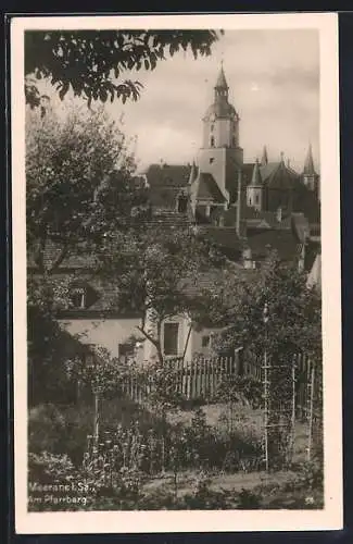 AK Meerane i. Sa., Panorama am Pfarrberg