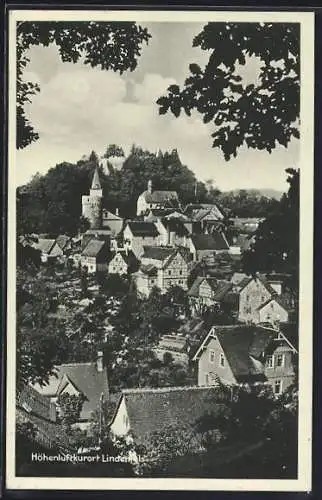 AK Lindenfels /Odenwald, Totalansicht aus der Vogelschau