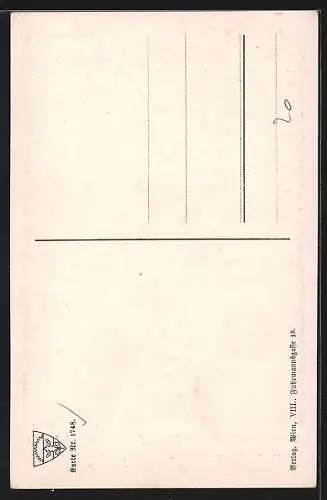 Künstler-AK sign. L. Scheiring: Salzburg, St. Petersfriedhof mit Blick auf Festung