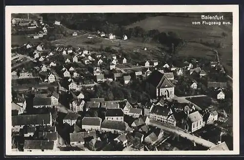 AK Baienfurt, Ortsansicht vom Flugzeug aus