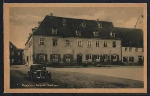 AK Pegau, Napoleonhaus, Auto