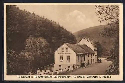 AK Wispertal i. Taunus, Restaurant Riesenmühle