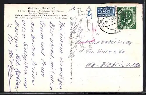 AK Wennigser Mark /Deister, Gasthaus Hubertus, Teich beim Forsthaus Georgsplatz, Schulheim IG Chemie