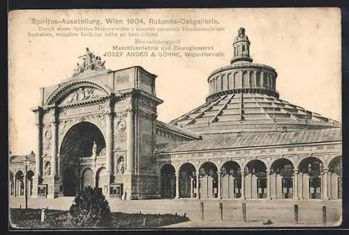 AK Wien, Spiritus-Ausstellung 1904, Rotunde-Ostgallerie