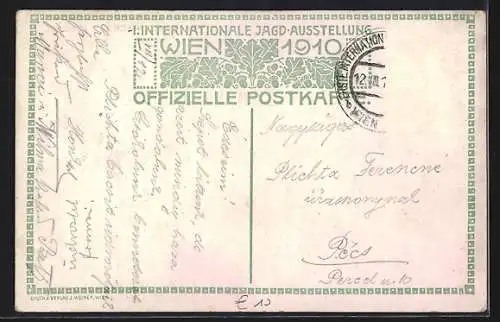 AK Wien, 1.Internationale Jagd-Ausstellung 1910, Italienisches Dörfchen