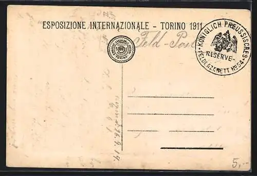 AK Torino, Esposizione Internazionale 1911, Pad. degl` Italiani all` Estero