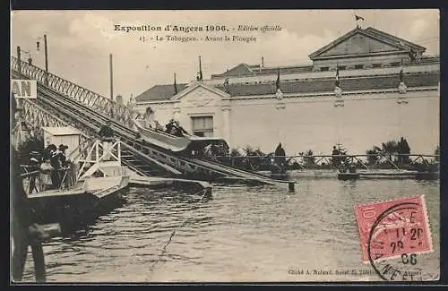 AK Angers, Exposition 1906, Le Toboggan