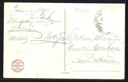 Künstler-AK Praha, Jubilejní Výstava 1908, Celkový pohled