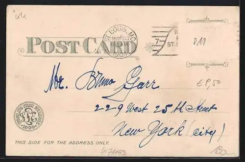 Künstler-AK St. Louis, World's Fair 1904, Palace of Mines and Metallurgy