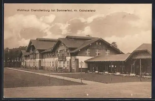 AK Sommerfeld /Osthavelland, Blick auf das Gasthaus Charlottenburg