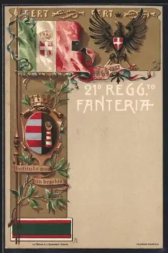 AK 21° Reggimento Fanteria, italienisches Infanterie-Regiment