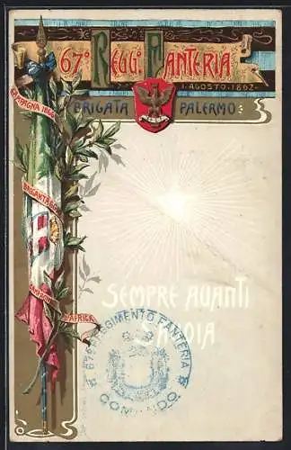 AK 67° Reggimento Fanteria, Brigata Palermo, italienisches Infanterie-Regiment