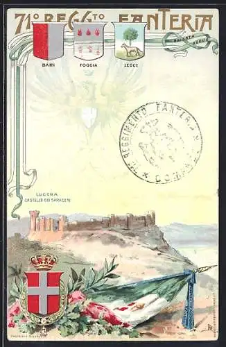 AK 71° Reggimento Fanteria, italienisches Infanterie-Regiment, Lucera, Castello dei Saraceni