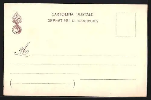 Künstler-AK Granatieri di Sardegna, historische Uniformen 1843-1859