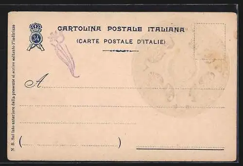 Präge-AK 34° Reggimento Fanteria, italienisches Infanterie-Regiment