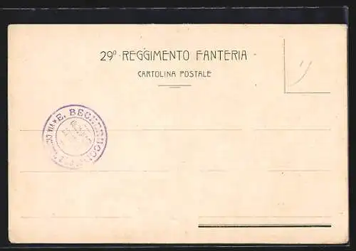 AK 29° Reggimento Fanteria, Colonello Conte Torelli, italienisches Infanterie-Regiment