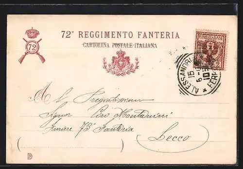 AK 72° Reggimento Fanteria, italienisches Infanterie-Regiment
