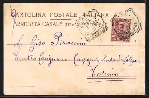 AK 11° e 12° Reggimento Fanteria, Brigata Casale, italienisches Infanterie-Regiment