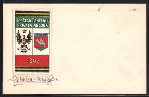 AK 70° Reggimento Fanteria, Brigata Ancona, italienisches Infanterie-Regiment