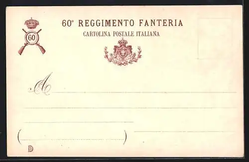 AK 60. Reggimento Fanteria, Mutter mit Kind und Flagge schaut übers Land