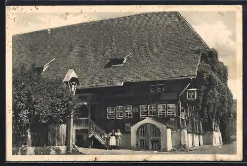 AK Glottertal, Schwarzwälder Gaststätte zum Engel