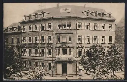 AK Karlsruhe, Vereins-Lazarett Luisenschule in der Otto Sachsstrasse