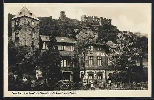 AK St. Goar am Rhein, Parkhotel Ulmenhof Fendel