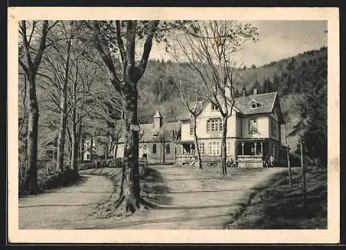 AK Freiburg i. Br., Waldrestaurant St. Ottilien Franz Ehrlacher